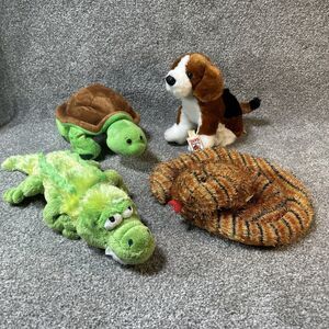 GANZ Webkinz Plush Toys Lot Of 4 Stuffed Animals Beagle Turtle Snake Crocodile
